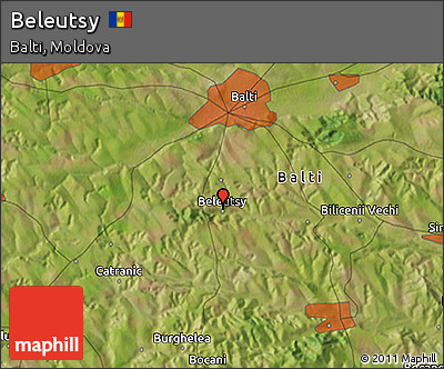 Satellite 3D Map of Beleutsy