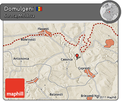 Shaded Relief 3D Map of Domulgeni