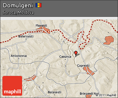Shaded Relief 3D Map of Domulgeni
