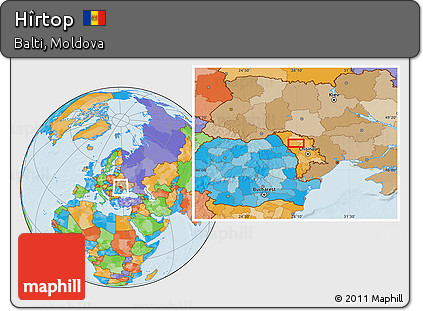 Political Location Map of Hîrtop