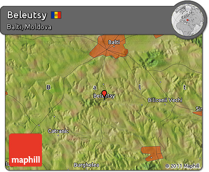 Satellite Map of Beleutsy