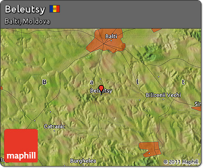Satellite Map of Beleutsy