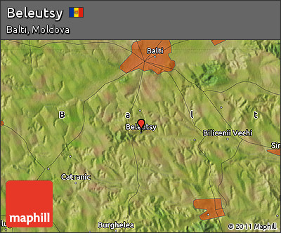 Satellite Map of Beleutsy