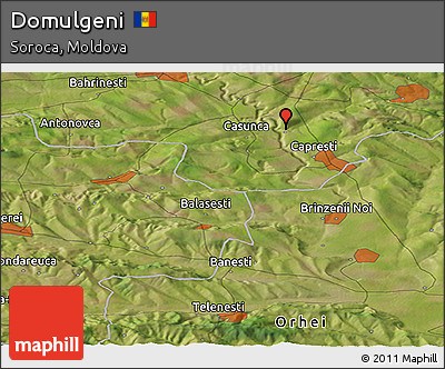 Satellite Panoramic Map of Domulgeni