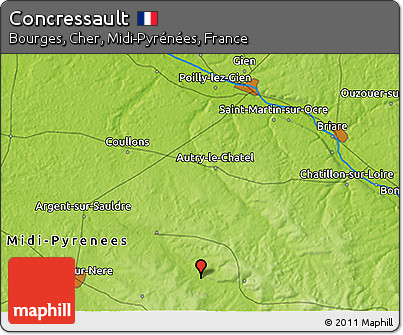 Physical 3D Map of Concressault