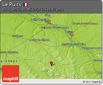 Physical 3D Map of Le Puits