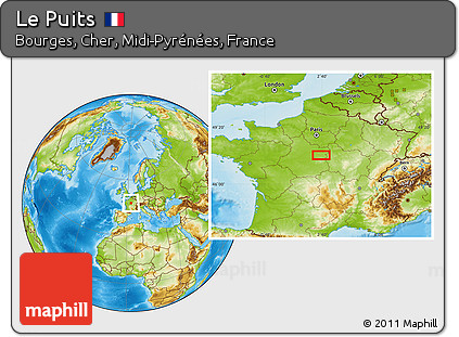 Physical Location Map of Le Puits