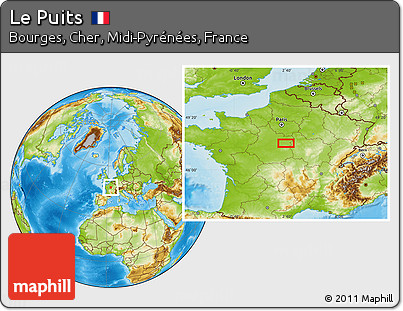 Physical Location Map of Le Puits