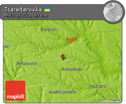 Physical Map of Tsaredarovka