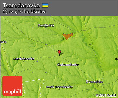 Physical Map of Tsaredarovka