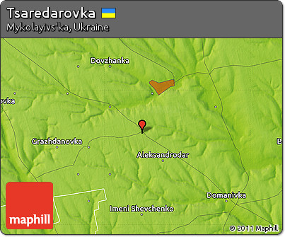 Physical Map of Tsaredarovka