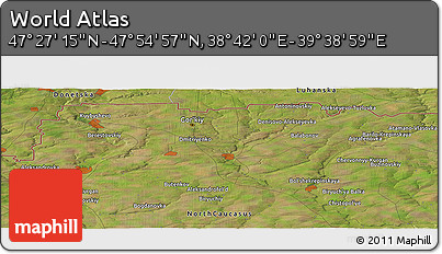 Satellite Panoramic Map of the Area around 47° 41' 6" N, 39° 10' 29" E