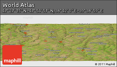 Satellite Panoramic Map of the Area around 47° 41' 6" N, 39° 10' 29" E