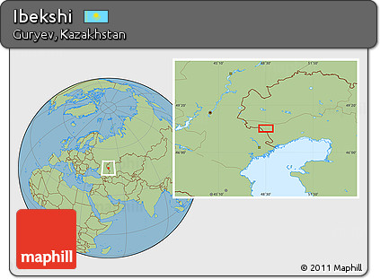 Savanna Style Location Map of Ibekshi