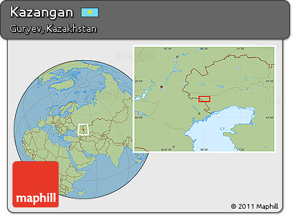 Savanna Style Location Map of Kazangan