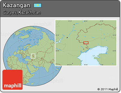 Savanna Style Location Map of Kazangan