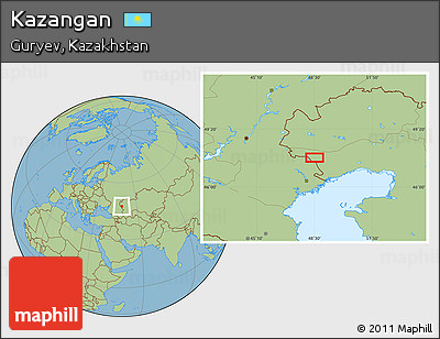 Savanna Style Location Map of Kazangan