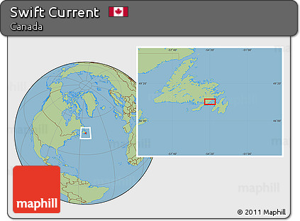 Savanna Style Location Map of Swift Current