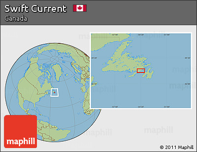 Savanna Style Location Map of Swift Current