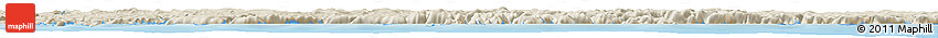 Shaded Relief Horizon Map of Francois Shaded Relief Horizon Map of Francois