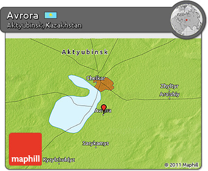 Physical 3D Map of Avrora