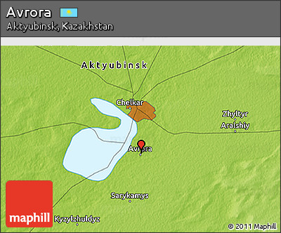 Physical 3D Map of Avrora