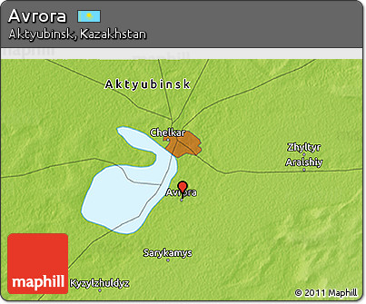 Physical 3D Map of Avrora