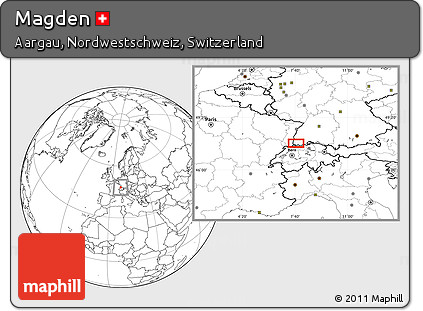 Blank Location Map of Magden