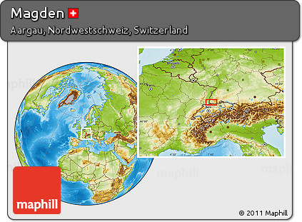 Physical Location Map of Magden