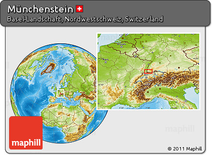 Physical Location Map of Münchenstein