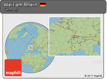 Savanna Style Location Map of Weil Am Rhein