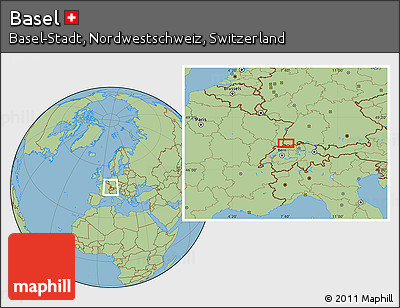 Savanna Style Location Map of Basel