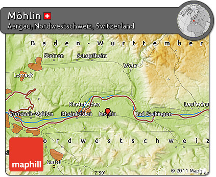Physical Map of Möhlin