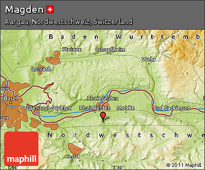 Physical Map of Magden