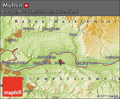 Physical Map of Möhlin