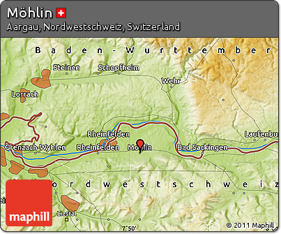 Physical Map of Möhlin