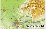 Physical Map of Sankt Blasien