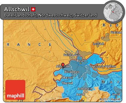 Political Map of Allschwil