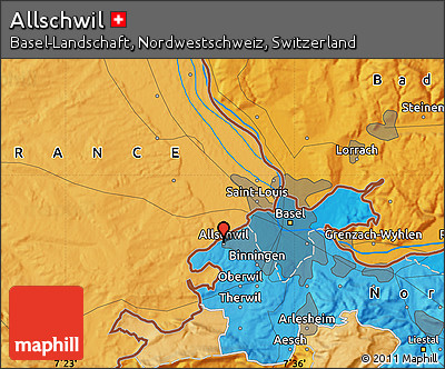 Political Map of Allschwil