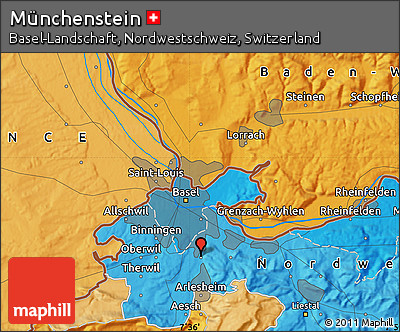 Political Map of Münchenstein