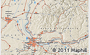 Shaded Relief Map of Bözen