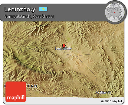Satellite 3D Map of Leninzholy