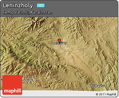 Satellite 3D Map of Leninzholy