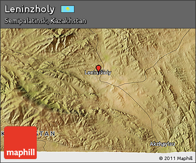 Satellite 3D Map of Leninzholy