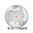Outline Map of the Area around 47° 41' 6" N, 84° 13' 29" E, rectangular outline