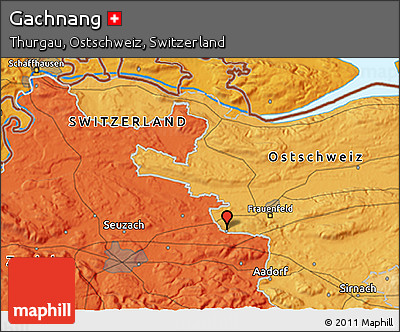 Political 3D Map of Gachnang