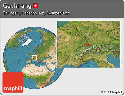 Satellite Location Map of Gachnang