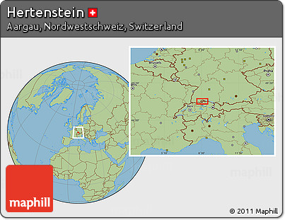 Savanna Style Location Map of Hertenstein