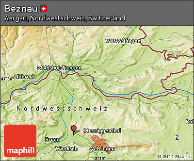 Physical Map of Beznau