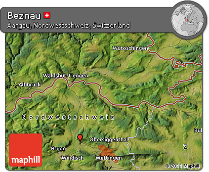 Satellite Map of Beznau